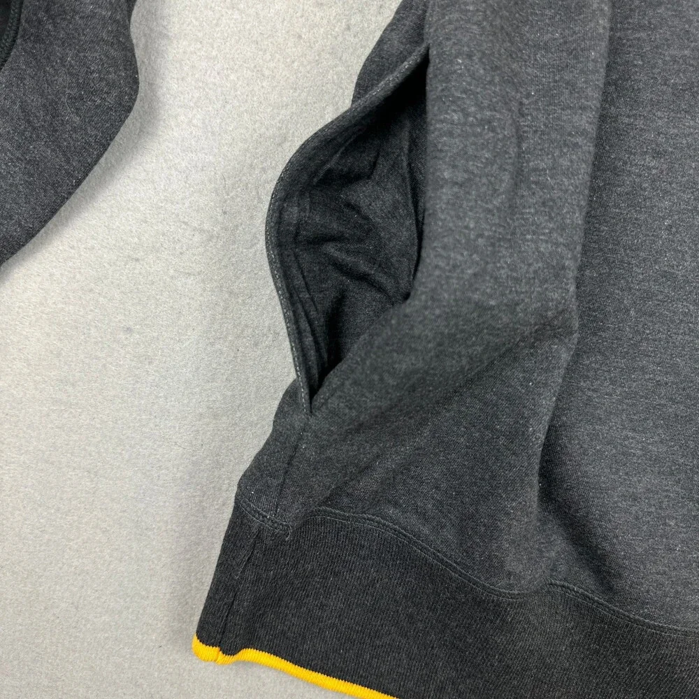 Vintage Nautica Competition Sweater Men XL Gray Black 1/4 Zip Y2K Deadstock